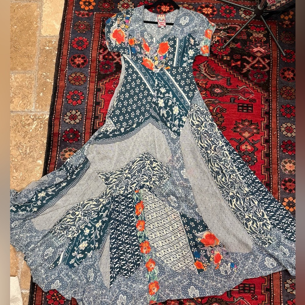 ✨✨SOLD✨✨✨Johnny Was maxi dress XS EUC floral print